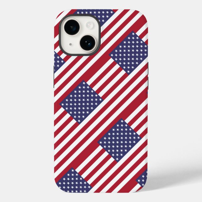 Coque Pour iPhone 14 Coque du drapeau américain-coque iphone (Verso)