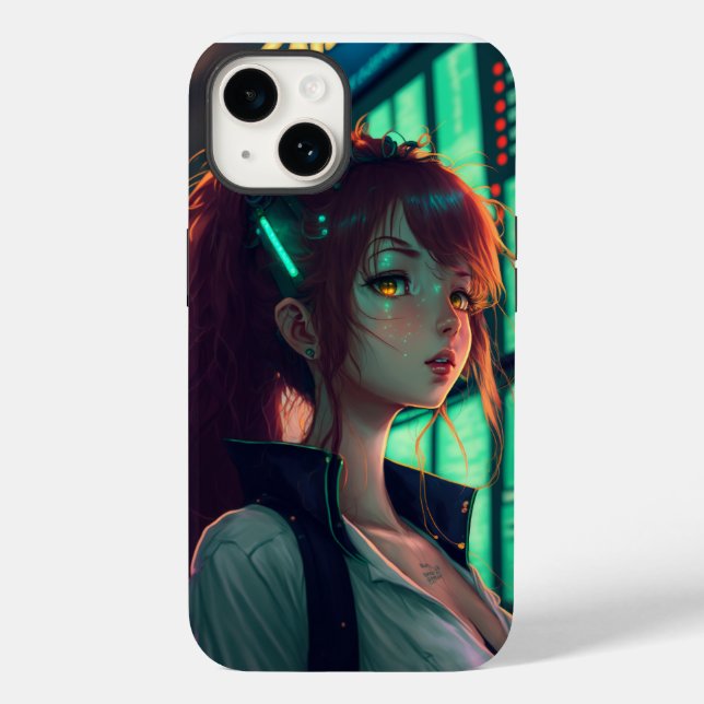 Coque Pour iPhone 14 Coque Iphone Anime Girl#1 (Verso)