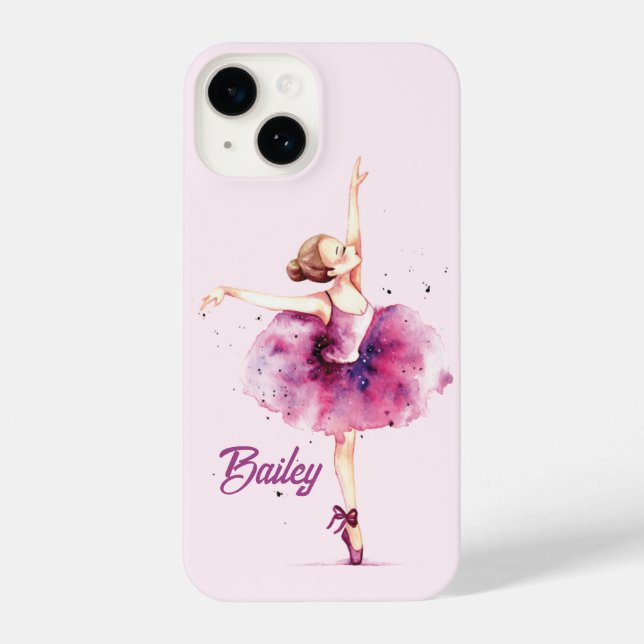 Coque Pour iPhone 14 Coque iphone Ballerina, étui téléphonique Ballet (Verso)