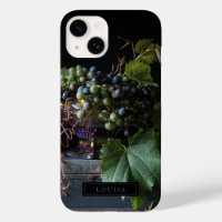 Coque iphone botanique de la vie morte des raisins