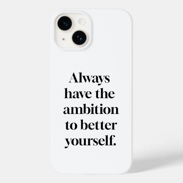 Coque Pour iPhone 14 Coque iphone d'ambition (Verso)