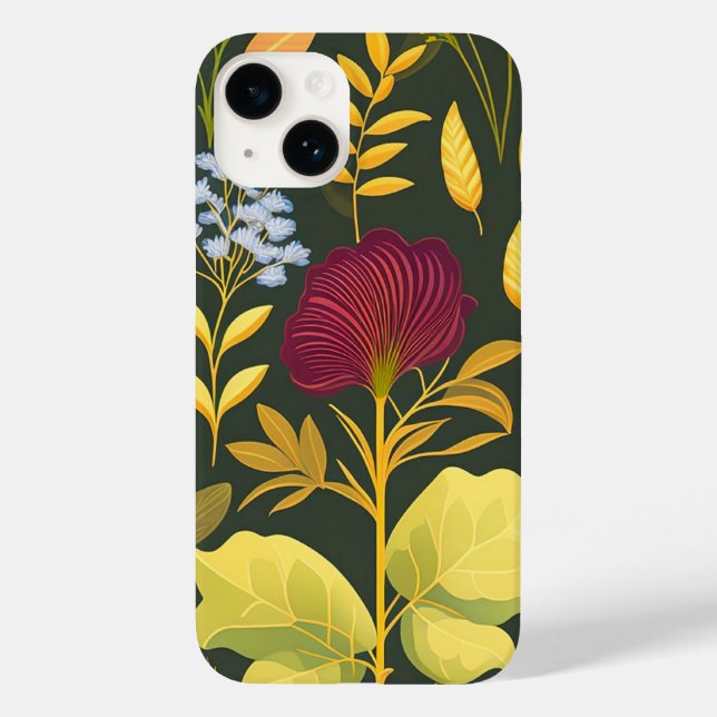 Coque Pour iPhone 14 Coque iphone de design Herbes (Verso)