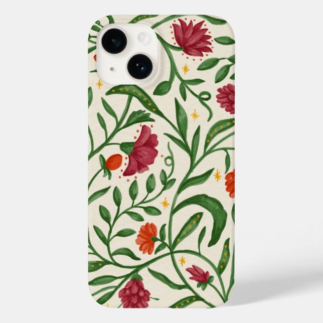 Coque Pour iPhone 14 Coque iphone floral (Verso)