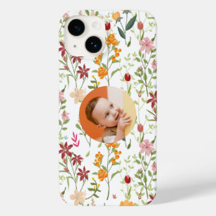 Coque Pour iPhone 14 Coque iphone Floral Personnalisé - Ajouter Votre P