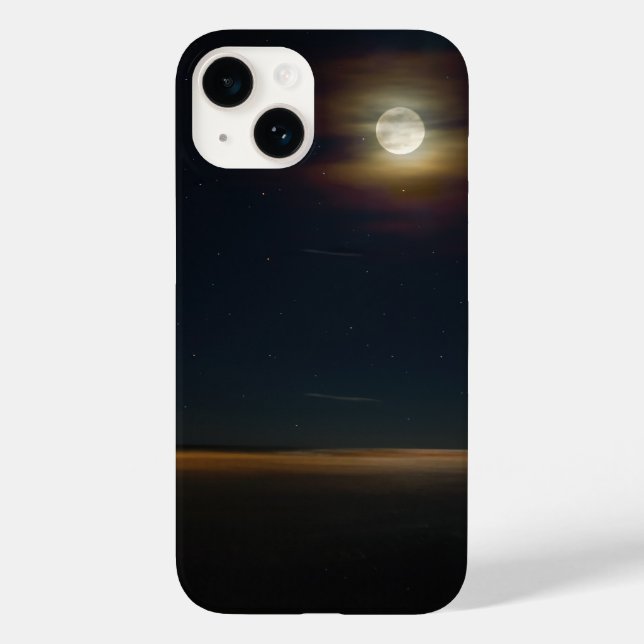 Coque Pour iPhone 14 Coque iphone nocturne de Folly Beach (Verso)