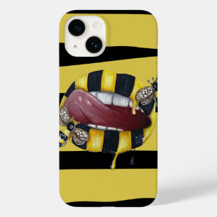 Coque Pour iPhone 14 Coque iphone OtterBox rayé jaune et noir