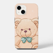 Coque iPhone Ourson Mignon - Téléphone Pastel Kawa