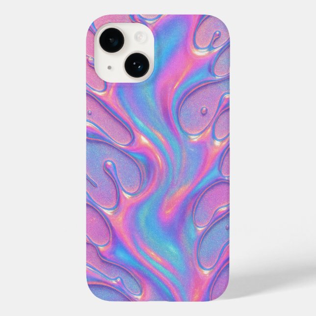 Coque Pour iPhone 14 Coque iphone vibrant brillant d'encre (Verso)