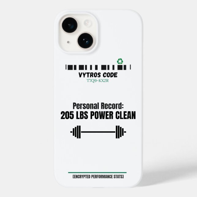 Coque Pour iPhone 14 Coque iphone VYTROS "Statistiques de performances  (Verso)