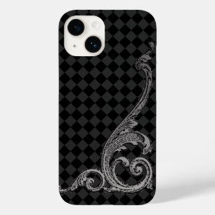 Coque Pour iPhone 14 Design élégant Goth Swirl en gris iPhone 6 Coque