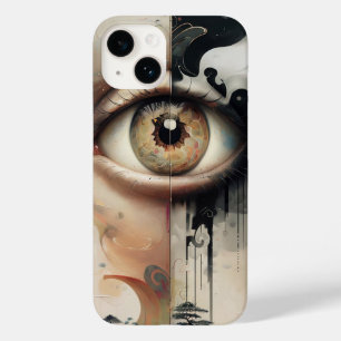 Coque Pour iPhone 14 Earth Human Eye Art iPhone 14 Coque