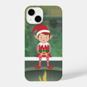 Coque Pour iPhone 14 Elfe de Noël sur Shelf iPhone / coque ipad