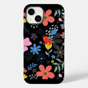 Coque Pour iPhone 14 Fleurs peintes Coque-Mate coque iphone