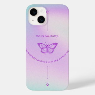 Coque Pour iPhone 14 iPhone 14 Coque - Papillon réfléchissant