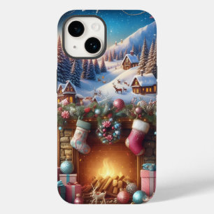 Coque Pour iPhone 14 Joyeux iPhone Noël 14 Coque dur