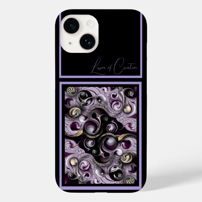 Coque Pour iPhone 14 "Leçon de création", Apple iPhone 14 Coque (Verso)