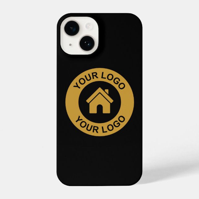 Coque Pour iPhone 14 Logo d'entreprise personnalisé simple coque iphone (Verso)