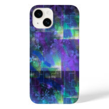Midnight Bloom iPhone 14 Coque - Floral abstrait