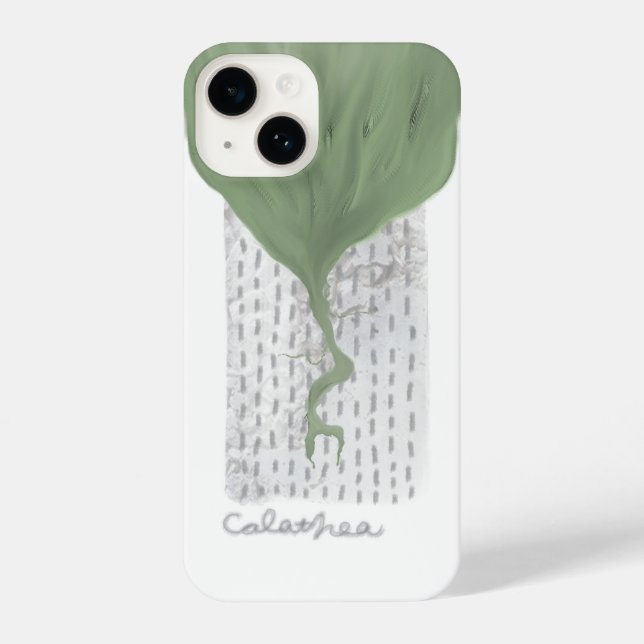 Coque Pour iPhone 14 objet_1_calathea coque iphone (Verso)