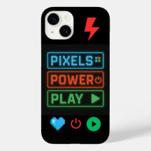 Pixels Power Play coque iphone - Retro Gamer Phone