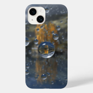 Coque Pour iPhone 14 Pluie dans le coque iphone de verre