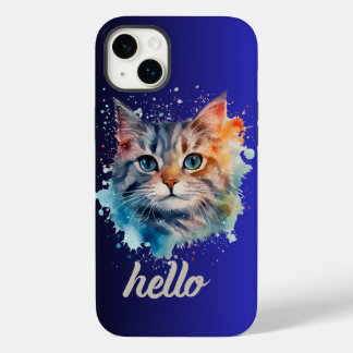 Coque Pour iPhone 14 Plus Bonjour Coque iphone de chat