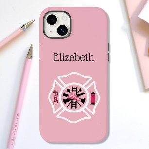 Coque Pour iPhone 14 Plus Coque iphone de pompier femme personnalisée