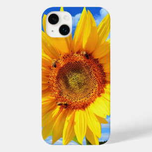 Coque Pour iPhone 14 Plus Coque iphone de tournesol et d'abeilles