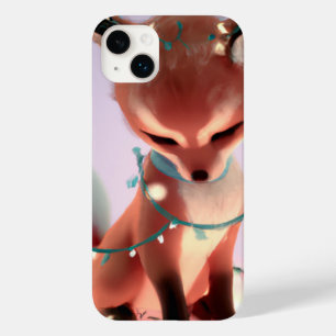 Coque Pour iPhone 14 Plus Cute Baby Fox avec Fairy Lights iPhone 14 + Coque