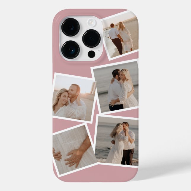 Coque Pour iPhone 14 Pro Collage de photos minime Iphone 14 Coque (Verso)