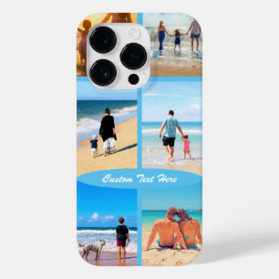 Coque Pour iPhone 14 Pro Collage photo personnalisé coque iphone texte vos 