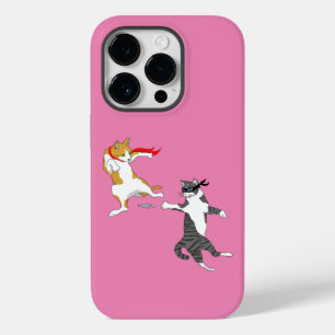 Coque Pour iPhone 14 Pro Coque de combat de chat-Mate coque iphone