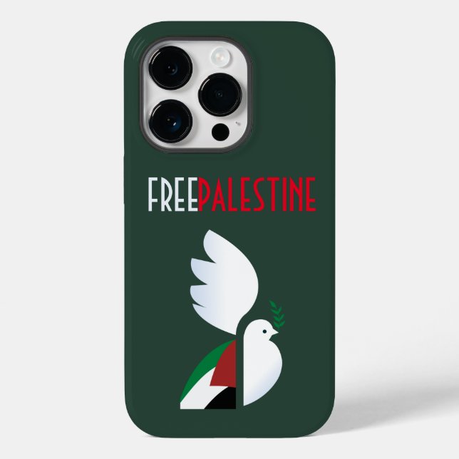 Coque Pour iPhone 14 Pro Coque iphone de la Palestine libre - Déclaration p (Verso)