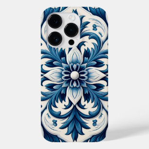 Coque Pour iPhone 14 Pro Coque iphone de tuiles bleu portugais Coque-Mate
