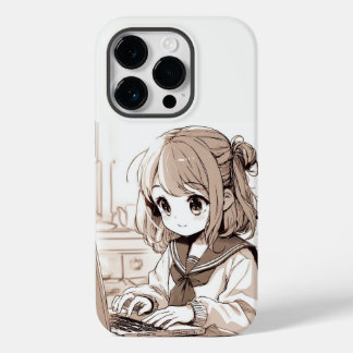 Coque Pour iPhone 14 Pro Cute Anime Girl iPhone / coque ipad