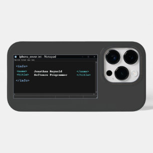 Coque Pour iPhone 14 Pro Format Coder Programmer Ordinateur Bloc-notes Mode