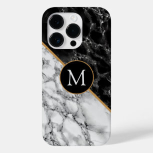 Coque Pour iPhone 14 Pro Personnalisez votre lettre coque iphone en marbre