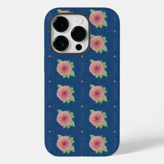 Coque Pour iPhone 14 Pro Stylish Pretty Rose Blue Floral iPhone / coque ipa