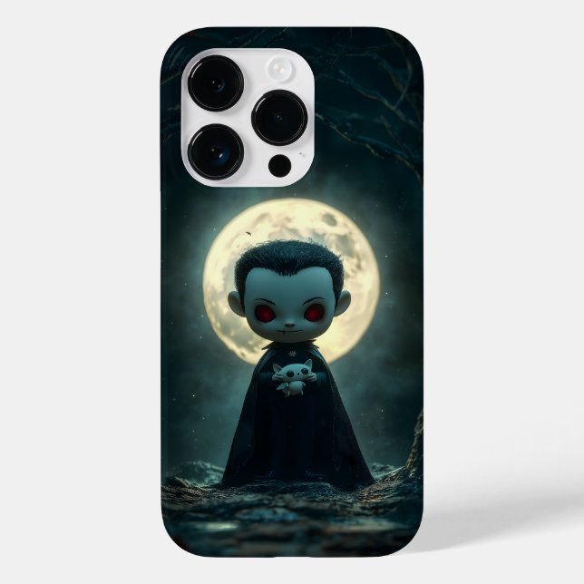 Coque Pour iPhone 14 Pro Tiny Dracula coque iphone d'Halloween (Verso)