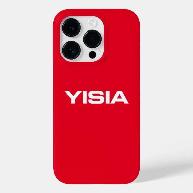 Coque Pour iPhone 14 Pro Yisia iPhone / coque ipad Rouge (Verso)