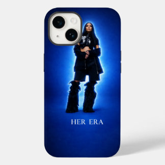 Coque Pour iPhone 14 Son Ère – Coque iPhone avec Esthétique Lueur Bleue