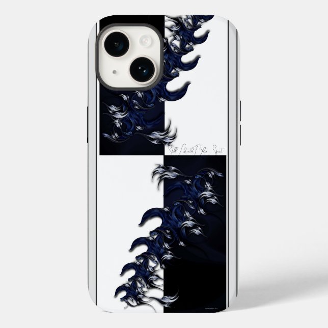 Coque Pour iPhone 14 "Still Life with Blue Spirit", iPhone 14 Coque (Verso)