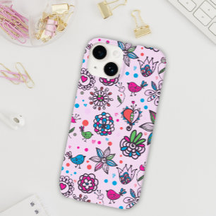 Coque Pour iPhone 14 Sweet Birdsong Floral rose coque iphone