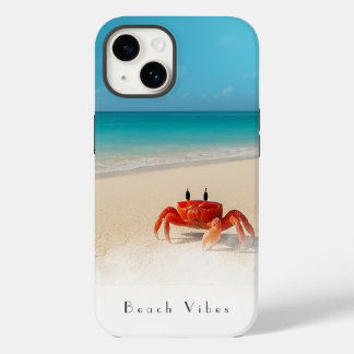 Coque Pour iPhone 14 Vibes de plage - iPhone 14 Coque 1 Crabe