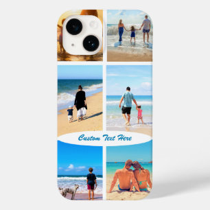 Coque Pour iPhone 14 Votre coque iphone Collage Photo avec texte person
