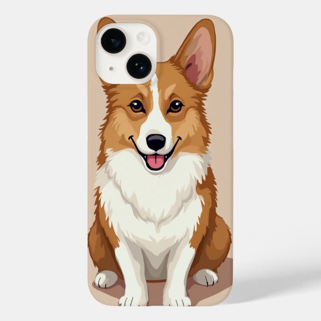 Coque Pour iPhone 14 Welsh Corgi coque iphone (Verso)