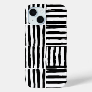 Coque Pour iPhone 15 Art brosse monochrome iPhone 15 Coque