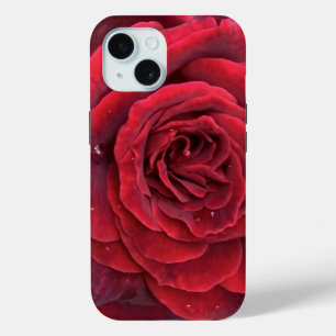 Coque Pour iPhone 15 Beau iphone rose rouge 15 coque robuste