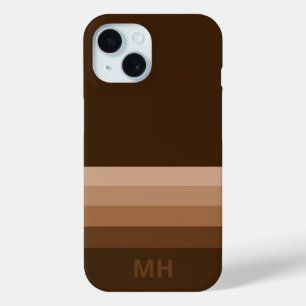 Coque Pour iPhone 15 Classic Stripes Monogram iPhone 15 Coque