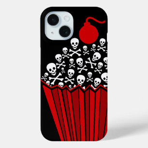 Coque Pour iPhone 15 Coque de Cupcake du crâne - coque iphone de Mate